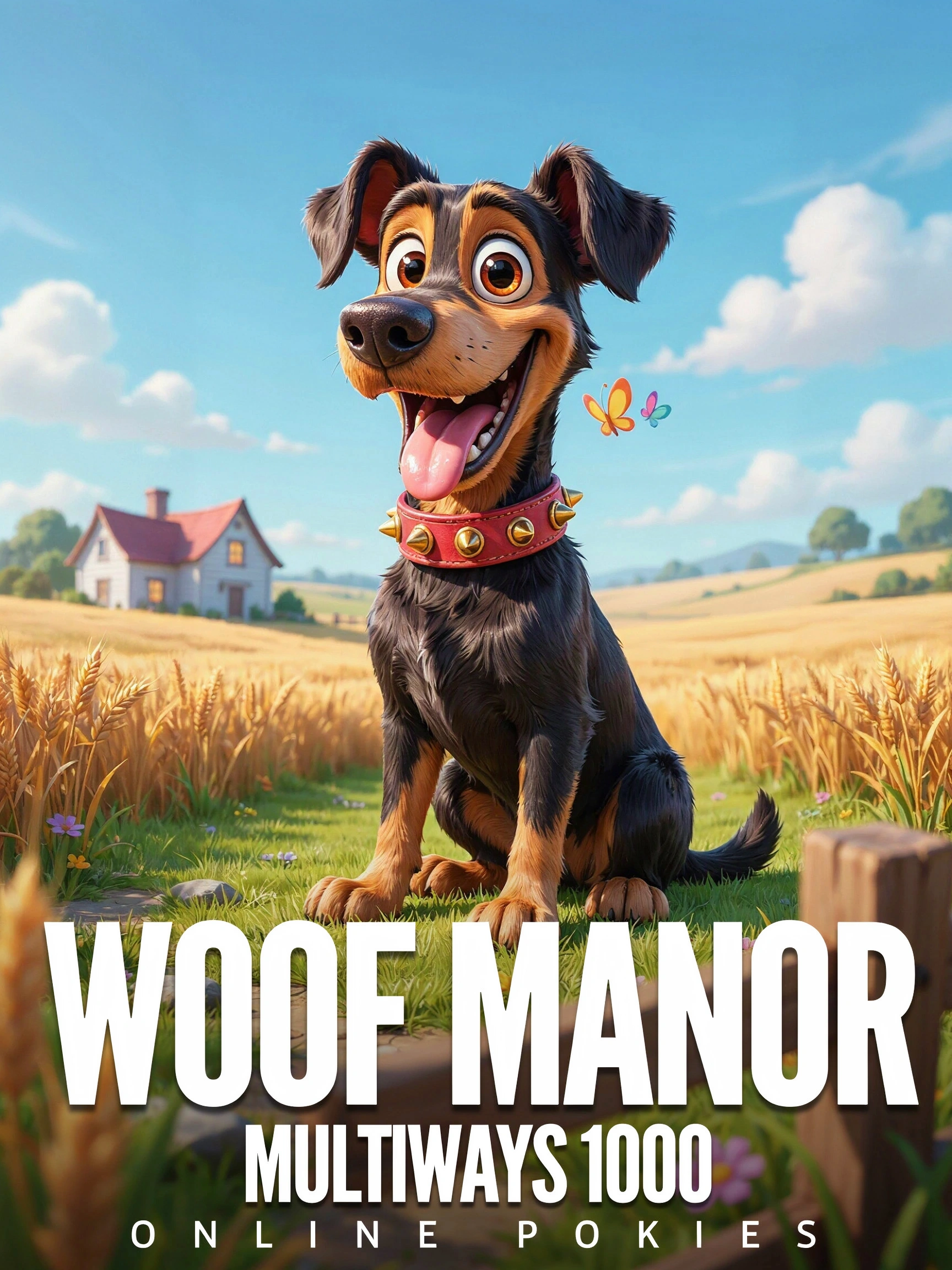 Title art for the The Dog House Megaways 1000 online pokie