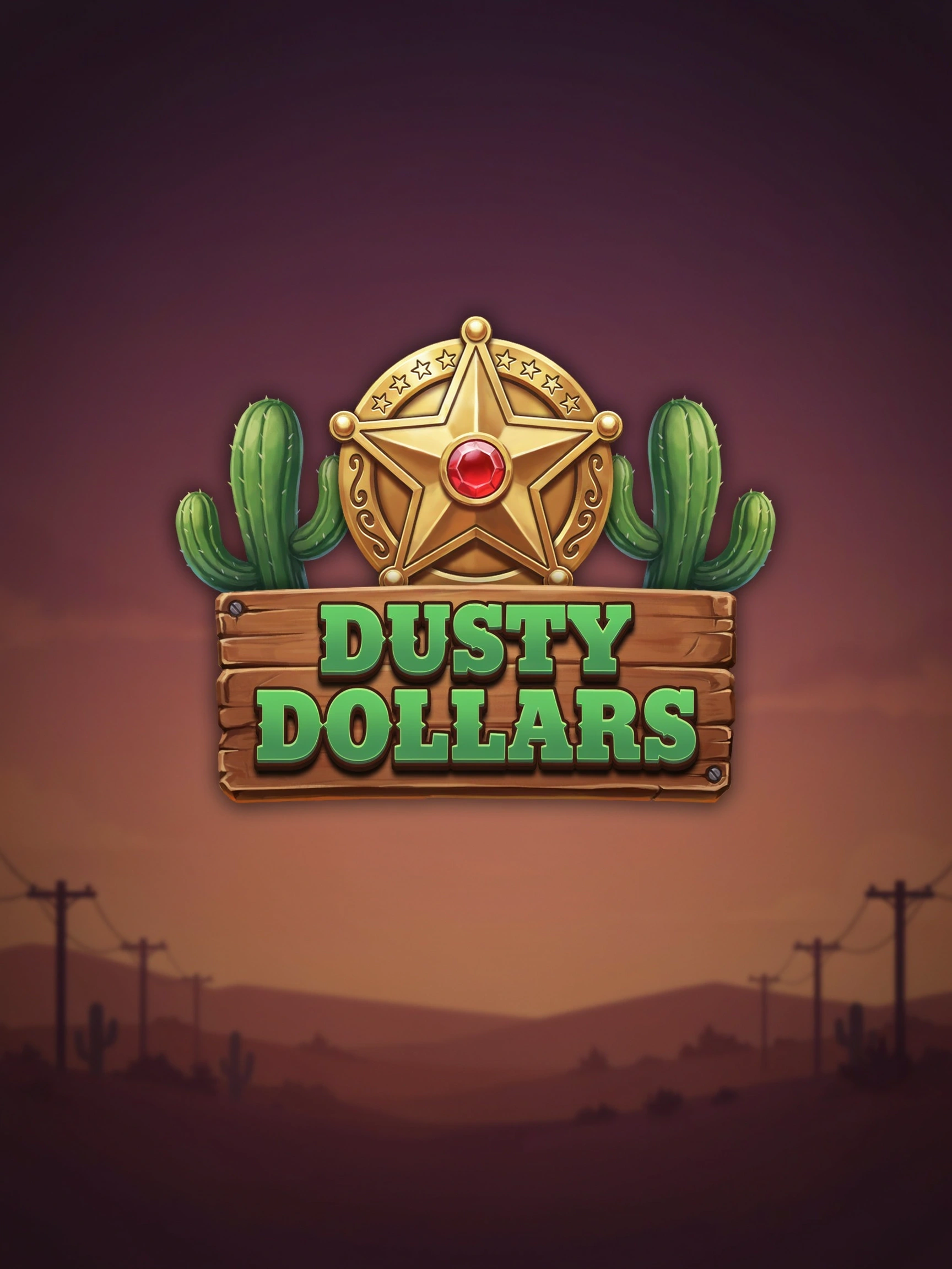 Reel art from the Dusty Dollars pokie