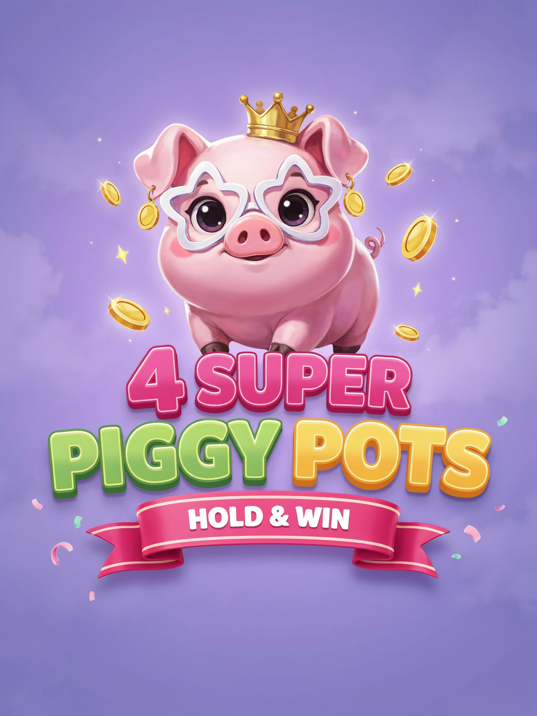 4 Super Piggy Pots Hold and Win pokie game cover